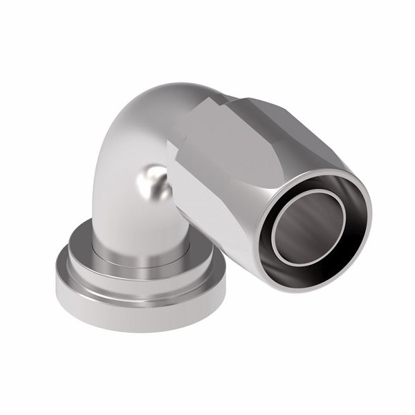 4779-32S Aeroquip by Danfoss | SAE Code 61 Split Flange 90° Elbow (SAE J518) 100R5 Reusable Hose Fitting | -32 Code 61 Split Flange x -32 Reusable Hose End | Steel