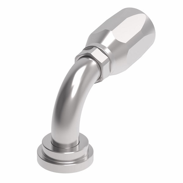 4790-16S Aeroquip by Danfoss | Code 61 Split Flange SAE J518 90° Elbow 100R2 Skive Style Reusable Hose Fitting | -16 Code 61 Split Flange x -16 Reusable Hose End | Steel