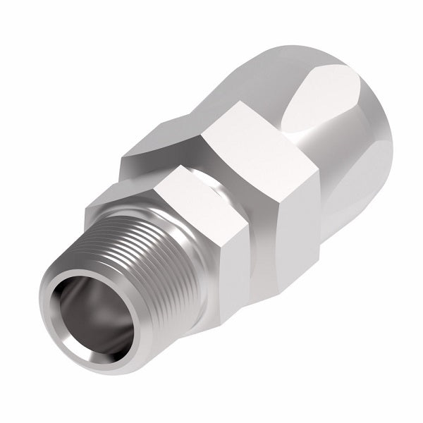 479301-4-6S Aeroquip by Danfoss | Male Pipe Power Steering & Air Brake Reusable Hose Fitting | -04 Male Pipe x -04 Reusable Hose End | Steel