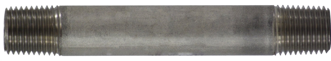 48029 by Midland | Schedule 40 Welded Nipple | 1/4" Diameter x 5-1/2" Length | 304 Stainless Steel