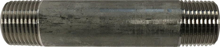 48051 by Midland | Schedule 40 Welded Nipple | 3/8" Diameter x 7" Length | Straight | 304 Stainless Steel