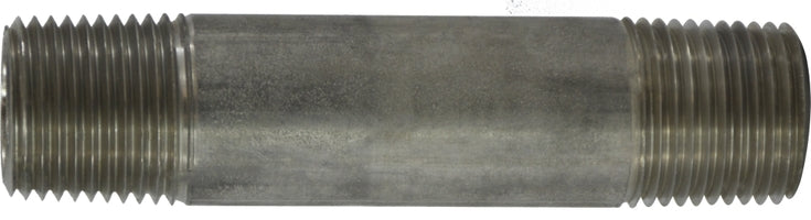 48071 by Midland | Schedule 40 Welded Nipple | 1/2" Diameter x 7" Length | 304 Stainless Steel