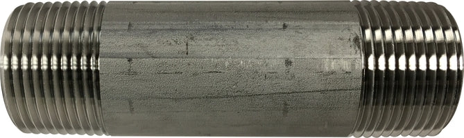 48103 by Midland | Schedule 40 Welded Nipple | 1" Diameter x 3" Length | 304 Stainless Steel