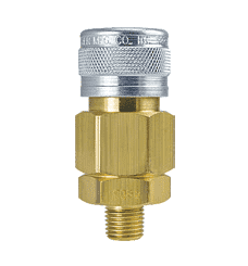 5305 by ZSi-Foster | 1-Way Quick Disconnect Socket | 1/2" MPT | Brass/Steel