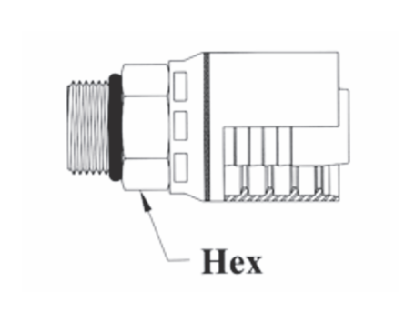4GC11-16x16 by Couplamatic | Grip Crimp 4GC Series Coupling | 1" Hose ID x 1-5/16x12 Thread Size ORB Male Solid | Straight | Trivalent Zinc Plating