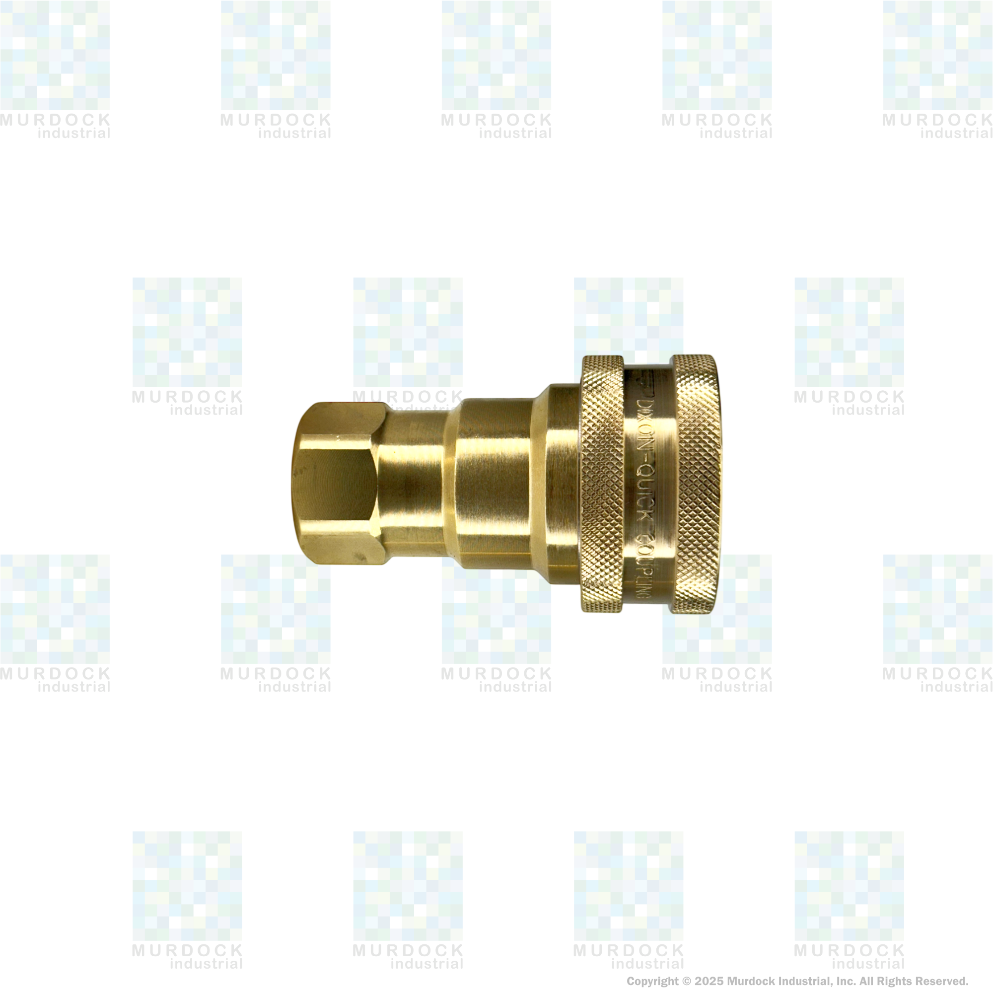 4HF4-B by Dixon Valve | Hydraulic Quick Disconnect Coupling | H-Series | 1/2" Female NPTF x 1/2" ISO-B Interchange | Socket | Nitrile Seal | Brass