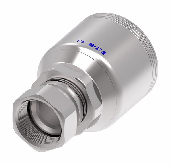 4SA20FJ20 Aeroquip by Danfoss | 4 Wire 4S Female JIC/37° Swivel (FJ) Crimp Fitting | -20 Female JIC/37° Swivel x -20 Hose Barb | Steel