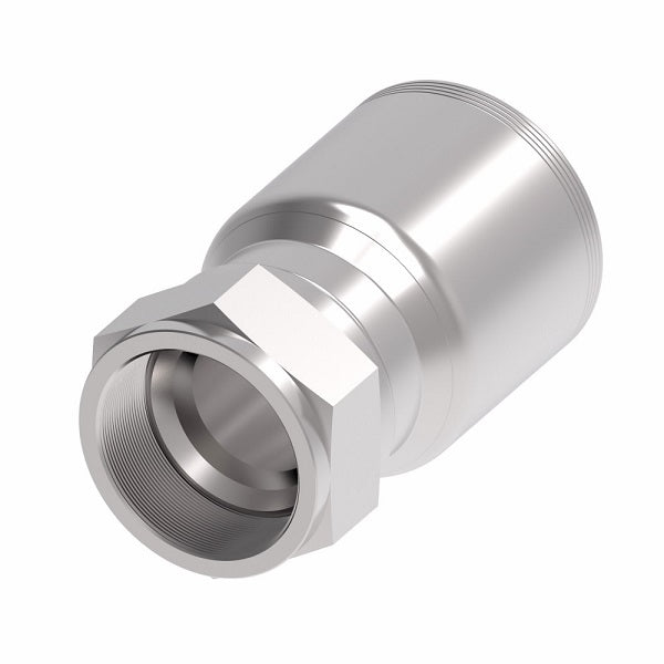 4SA32FJ32 Aeroquip by Danfoss | 4 Wire 4S Female JIC/37° Swivel (FJ) Crimp Fitting | -32 Female JIC/37° Swivel x -32 Hose Barb | Steel