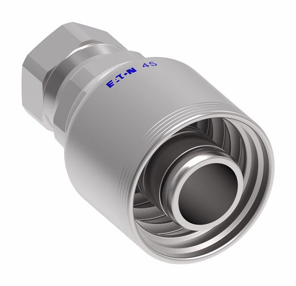 4SA16FJ20 Aeroquip by Danfoss | 4 Wire 4S Female JIC/37° Swivel (FJ) Crimp Fitting | -16 Female JIC/37° Swivel x -20 Hose Barb | Steel