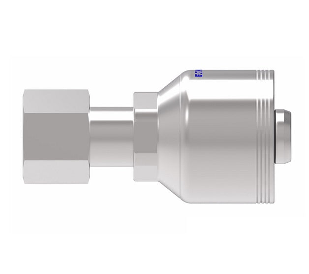 4SA10FR12 Aeroquip by Danfoss | 4 Wire 4S Female ORS Swivel (FR) Crimp Fitting | -10 Female O-Ring Face Seal Swivel x -12 Hose Barb | Steel