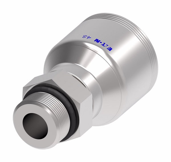 4SA12MB12 Aeroquip by Danfoss | 4 Wire 4S Male O-Ring Boss Rigid (MB) Crimp Fitting | -12 Male O-Ring Boss x -12 Hose Barb | Steel