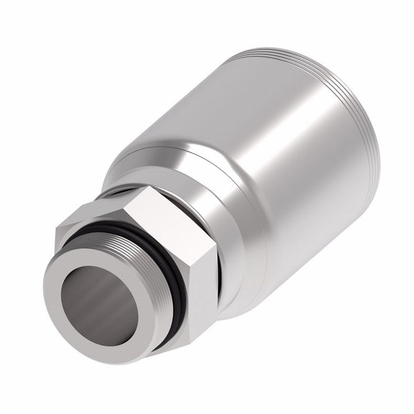 4SA24MB24 Aeroquip by Danfoss | 4 Wire 4S Male O-Ring Boss Rigid (MB) Crimp Fitting | -24 Male O-Ring Boss x -24 Hose Barb | Steel