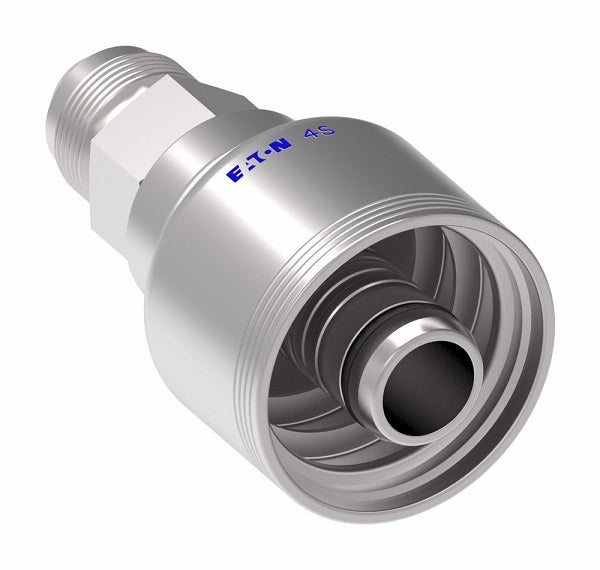 4SA8MJ6 Aeroquip by Danfoss | 4 Wire 4S Male JIC 37° (MJ) Crimp Fitting | -08 Male JIC 37° x -06 Hose Barb | Steel