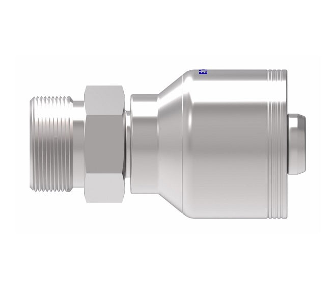 4SA12MR12 Aeroquip by Danfoss | 4 Wire 4S Male ORS Rigid (MR) Crimp Fitting | -12 Male O-Ring Face Seal x -12 Hose Barb | Steel