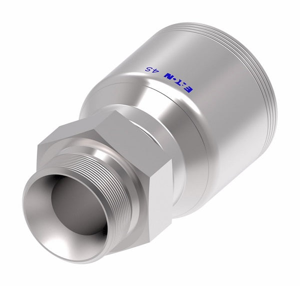4S20BP20 Aeroquip by Danfoss | 4 Wire 4S BSP Male Parallel Rigid 60° Cone Seat (BP) Crimp Fitting | -20 Male BSPP Rigid x -20 Hose Barb | Steel