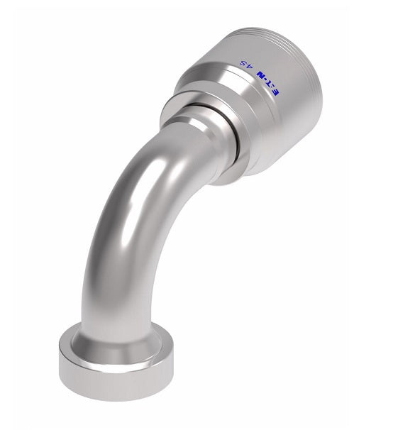 4S16CTB16 Aeroquip by Danfoss | 4 Wire 4S CAT Flange 90° Elbow (CTB) Crimp Fitting | -16 CAT Flange x -16 Hose Barb | Steel