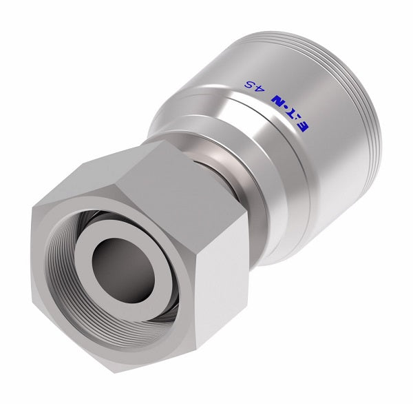 4S10DS6 Aeroquip by Danfoss | 4 Wire 4S DKO Female Swivel, Heavy Duty (DS) Crimp Fitting | S14 Female DKO/DIN x -06 Hose Barb | Steel