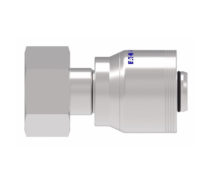 4S10DS6 Aeroquip by Danfoss | 4 Wire 4S DKO Female Swivel, Heavy Duty (DS) Crimp Fitting | S14 Female DKO/DIN x -06 Hose Barb | Steel
