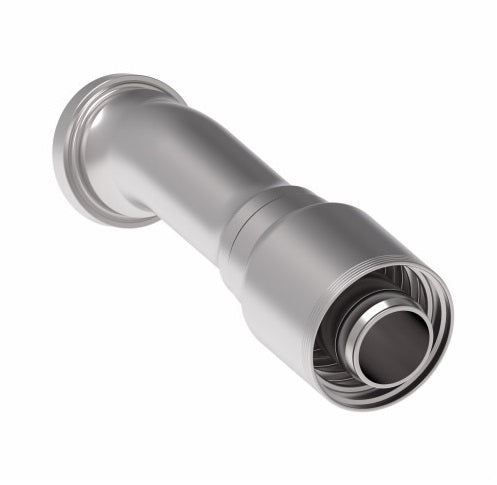 4S32FHD32 Aeroquip by Danfoss | 4 Wire 4S SAE Code 62 Flange 22.5° Elbow (FHD) Crimp Fitting | -32 Code 62 Flange x -32 Hose Barb | Steel