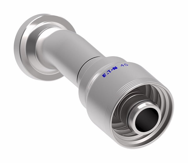 4S16FHD12 Aeroquip by Danfoss | 4 Wire 4S SAE Code 62 Flange 22.5° Elbow (FHD) Crimp Fitting | -16 Code 62 Flange x -12 Hose Barb | Steel