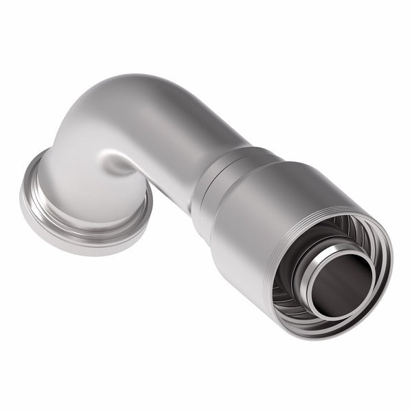 4S32FHE32 Aeroquip by Danfoss | 4 Wire 4S SAE Code 62 Flange 67.5° Elbow (FHE) Crimp Fitting | -32 Code 62 Flange x -32 Hose Barb | Steel