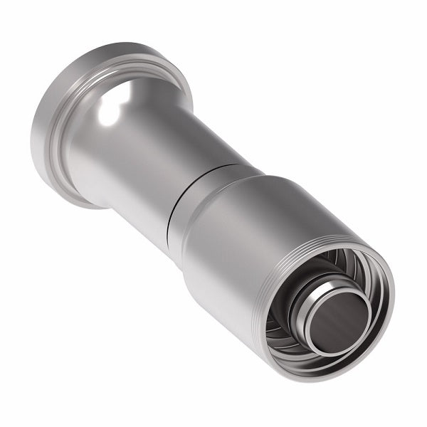 4S32FH24 Aeroquip by Danfoss | 4 Wire 4S SAE Code 62 Flange (FH) Crimp Fitting | -32 Code 62 Flange x -24 Hose Barb | Steel