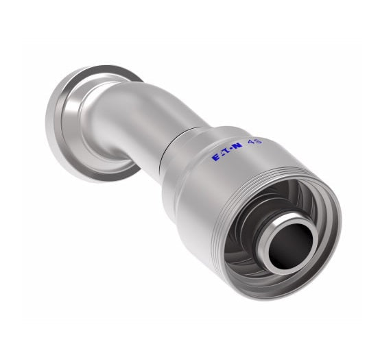 4S20FLF16 Aeroquip by Danfoss | 4 Wire 4S SAE Code 61 Flange 30° Elbow (FLF) Crimp Fitting | -20 Code 61 Flange x -16 Hose Barb | Steel