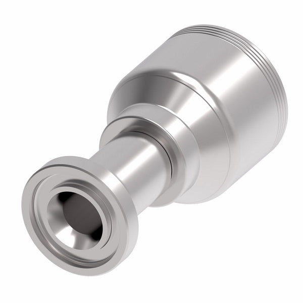 4S16FL12 Aeroquip by Danfoss | 4 Wire 4S SAE Code 61 Flange (FL) Crimp Fitting | -16 Code 61 Flange x -12 Hose Barb | Steel