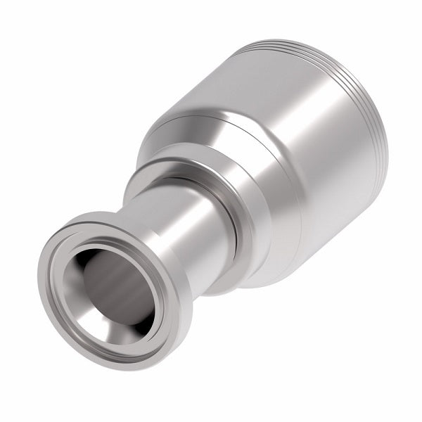 4S20FL20 Aeroquip by Danfoss | 4 Wire 4S SAE Code 61 Flange (FL) Crimp Fitting | -20 Code 61 Flange x -20 Hose Barb | Steel