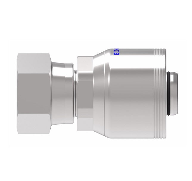 4S16KF16 Aeroquip by Danfoss | 4 Wire 4S Komatsu Female Swivel 30° Flare Seat (KF) Crimp Fitting | -16 Komatsu Female BSPP Swivel x -16 Hose Barb | Steel