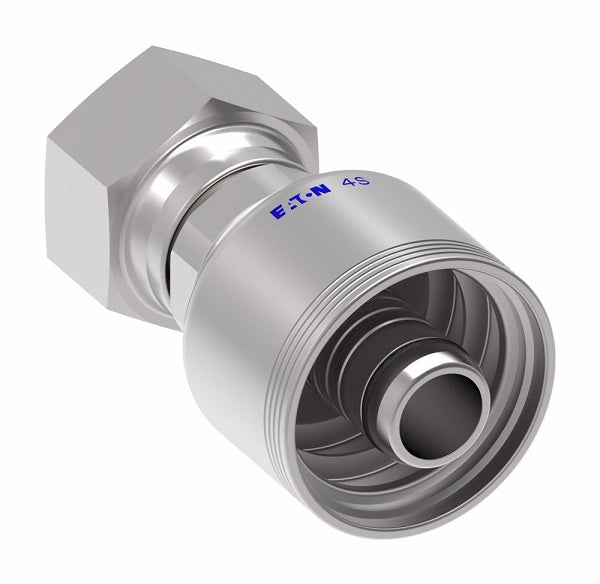 4S12KF12 Aeroquip by Danfoss | 4 Wire 4S Komatsu Female Swivel 30° Flare Seat (KF) Crimp Fitting | -12 Komatsu Female BSPP Swivel x -12 Hose Barb | Steel