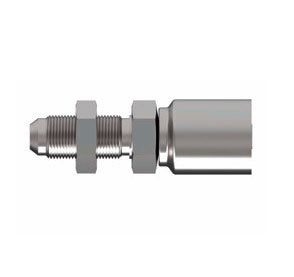 4TA6CB6 Synflex Optimum by Danfoss | 4TA Fitting for Thermoplastic Hydraulic Hose | -06 JIC 37° Male Flare Bulkhead (with Jam Nut) Fitting for -06 Hose | Carbon Steel | Old Part # 90306-0650H0-0