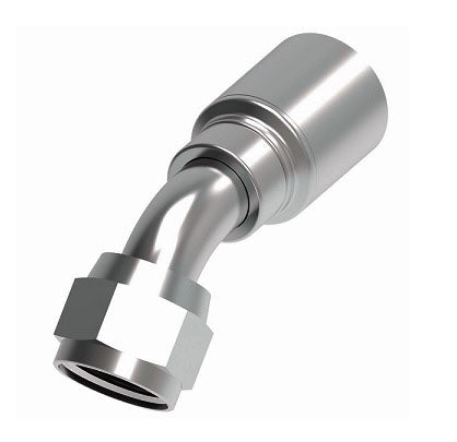 4T6FJA5 Synflex Optimum by Danfoss | 4TA Fitting for Thermoplastic Hydraulic Hose | -05 JIC/37° Female Swivel 45° Tube Elbow Fitting for -06 Hose | Carbon Steel