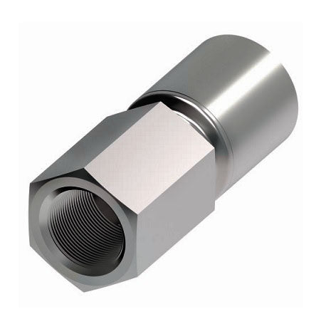 4TA8FP8 Synflex Optimum by Danfoss | 4TA Fitting for Thermoplastic Hydraulic Hose | -08 NPTF Female Pipe Fitting for -08 Hose | Carbon Steel