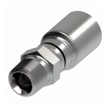 4TA4PS5 Synflex Optimum by Danfoss | 4TA Fitting for Thermoplastic Hydraulic Hose | -05 NPTF Male Pipe Swivel Fitting for -04 Hose | Carbon Steel