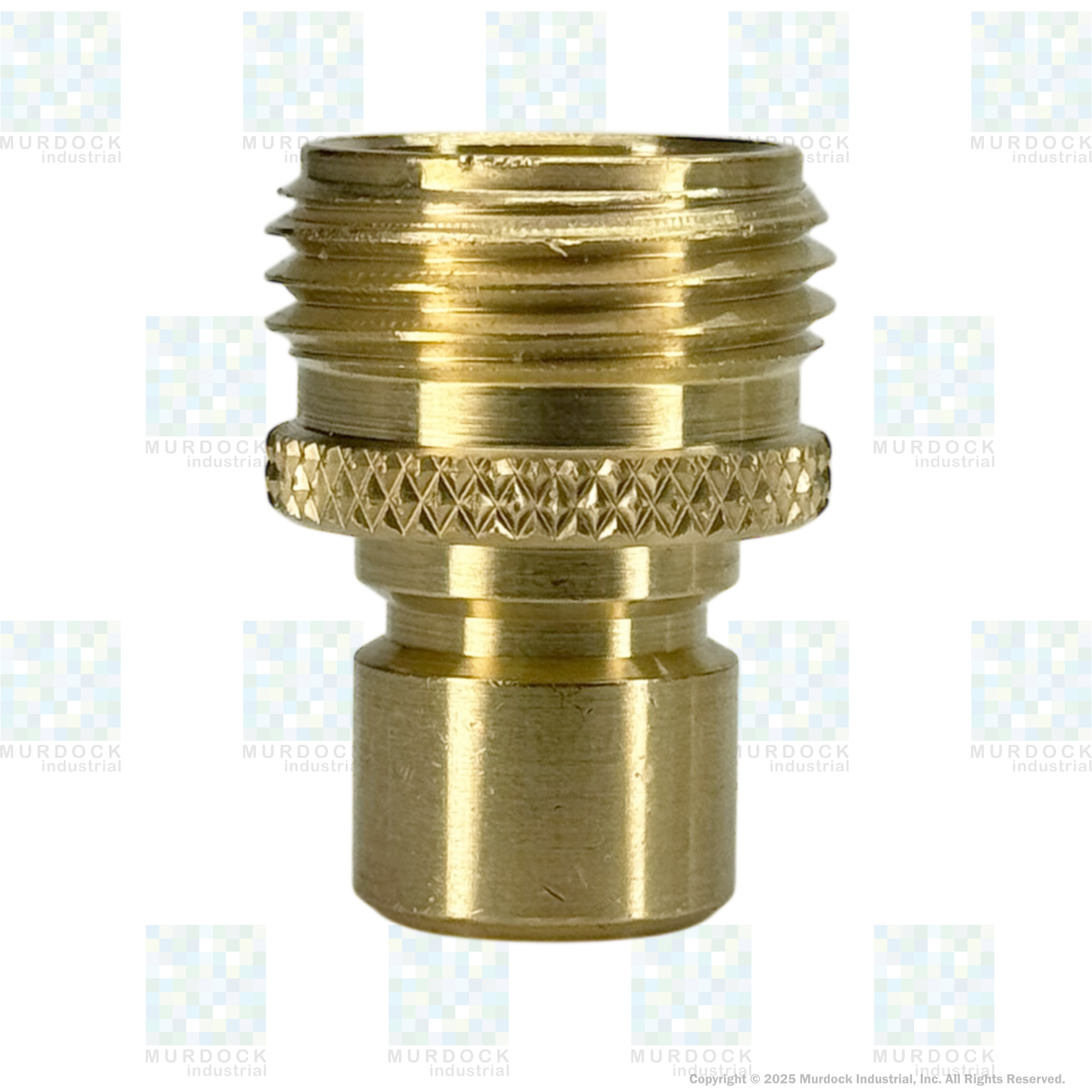 500QCK by Dixon Valve | Garden Hose Quick Disconnect Coupling | 3/4" Male GHT x 3/4" Female GHT | Complete Assembly | Unvalved | Brass