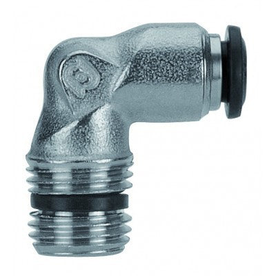 50100N-8-1/4 by AIGNEP | 50N Series | Fixed | 8mm Tube x 1/8" BSPT Male | 90° Elbow | Pack of 10