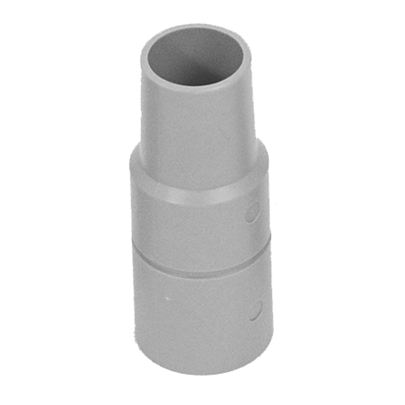 502 by Flexaust | Friction Fit Reducer Adapter | Reduces 1-1/2" to 1-1/4" | Gray | Type 1 | Polystyrene