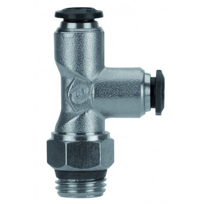 50222N-6-1/8 by AIGNEP | 50N Series | Swivel Run | 6mm Tube x 1/8" Swift-Fit Male | Tee | Pack of 10