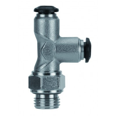 50225N-8-1/4 by AIGNEP | 50N Series | Swivel Run | 8mm Tube x 1/4" BSPP Male | Tee | Pack of 10