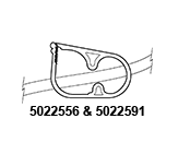 5022556 by NewAge | Pinch Clamp | Fits up to 1/2" Tubing O.D. | Polypropylene | Bag of 100