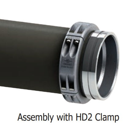 50510 (80HD2 Clamp Assembly) by PT-Coupling | Lay-Flat Fluid Transfer HD2 Segmented Bolt Clamp | 8" Size | Aluminum