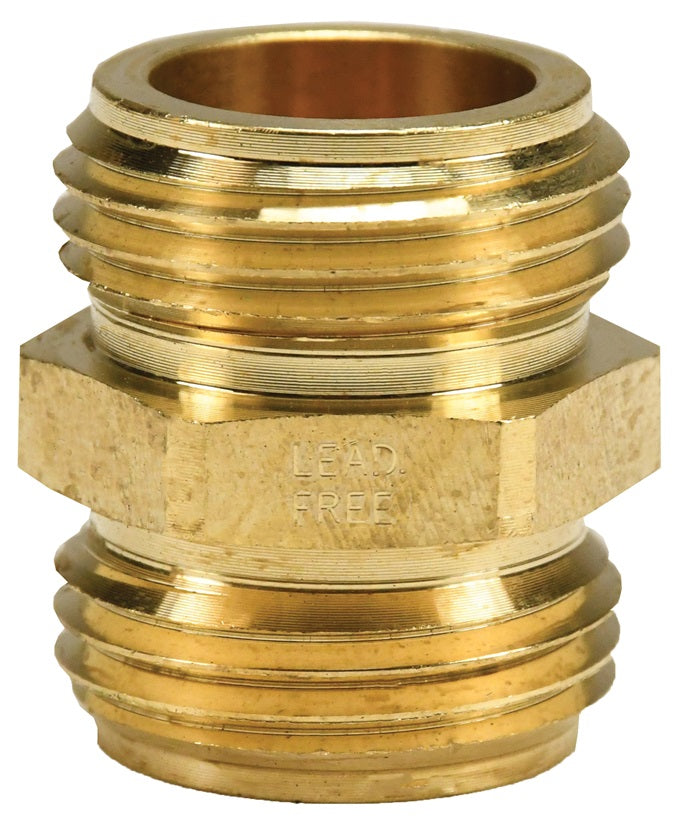 5091212CLF by Dixon Valve | Garden Hose Adapter | 3/4" Male GHT x 3/4" Male GHT x 1/2" Female NPT | Lead-Free Brass