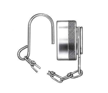 FD86-1018-16 Hansen® by Danfoss | Quick Disconnect Coupling | FD86 Series | Dust Cap with Chain | 1" Body Size | Steel