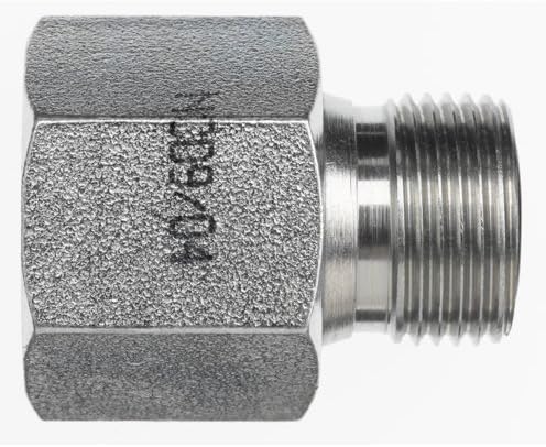 FS2406-10-04 by Brennan Inc. | -10 Female Face Seal x -04 Male Face Seal | Straight | Tube End Reducer | Steel
