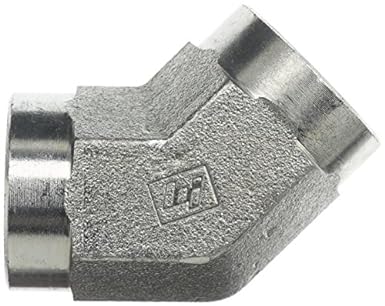 5505-02-02-FG by Brennan Inc. | -02 Female Pipe x -02 Female Pipe | 45° Elbow | Forged Steel