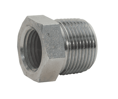 5406-24-20 Dixon Valve Zinc Plated Steel 1-1/2"-11-1/2 Male NPTF x 1-1/4"-11-1/2 Female NPTF Hex Reducer Bushing