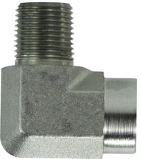 5502812 by Midland | Hydraulic Adapter | 1/2" Male Pipe x 3/4" Female Pipe | 90° Street Elbow | Steel