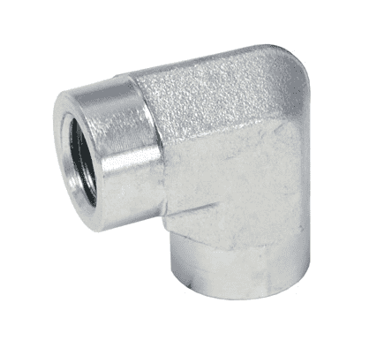 5504-12 Dixon Valve Zinc Plated Steel 90 deg. Female Pipe Elbow - 3/4"-14 Female NPTF Pipe x 3/4"-14 Female NPTF Pipe