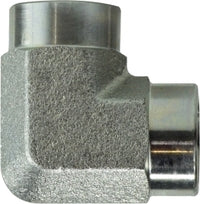 550442 by Midland | Hydraulic Adapter | 1/4" Female Pipe x 1/8" Female Pipe | 90° Elbow | Steel